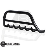 Matte Black A-Bar nudge bar for Nissan Navara NP300  pickup truck (2015–2022), designed for bumper protection and enhanced styling.