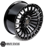 Premium Hawke Nevada 20-inch alloy wheels in black finish with 6x139.7 bolt pattern for off-road and utility vehicles