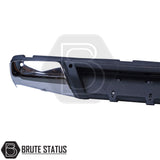 Chrome rear bumper for Nissan Navara NP300 (2015–2022), featuring a sleek factory-style finish, pre-drilled holes for OEM parking sensors, non-slip foot steps with drainage channels, and a durable, direct bolt-on design for easy installation and rugged use.