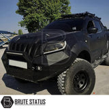 Matte black bonnet scoop for nissan navara 2015-2022 pickup truck 