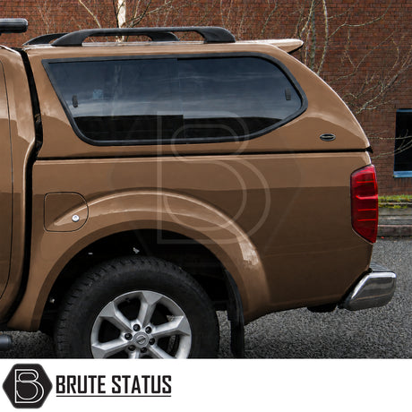 Premium hardtop canopy for Nissan Navara 2005-2015 with sporty styling and remote locking system