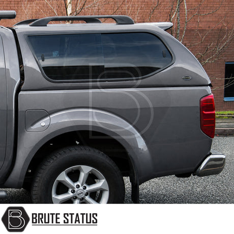 Luxury pickup canopy for Nissan Navara 2005-2015 with sliding bulkhead window and remote locking