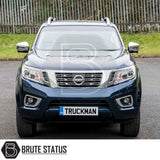 Nissan Navara 2005-2015 D40 Truckman Grand Hardtop Canopy with remote locking, featuring cab-high design and tinted windows, displayed by Brute Status.