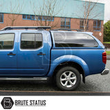 Nissan Navara D40 Truckman Grand Hardtop Canopy with remote locking, showcases aerodynamic design, tinted windows, and increased storage capacity, enhancing vehicle functionality and security.