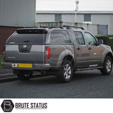 Nissan Navara 2005-2015 D40 Truckman Grand Hardtop Canopy with remote locking, featuring pop-out windows and luxurious interior, enhancing cargo security and aerodynamics.