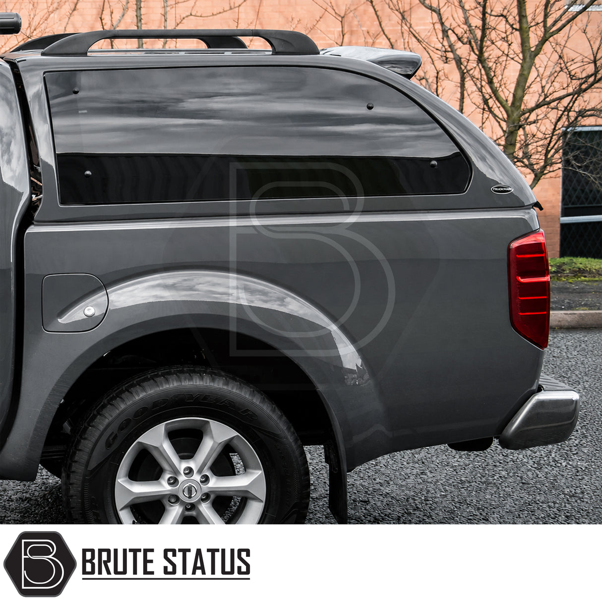 Luxury Nissan Navara D40 canopy with carpet-lined interior and tinted frameless side windows