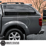 Luxury Nissan Navara D40 canopy with carpet-lined interior and tinted frameless side windows