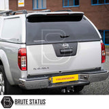 Nissan Navara 2005-2015 D40 Truckman L-Series Hardtop Canopy with remote locking, featuring a solid-sided design, tinted rear window, and enhanced cargo security.