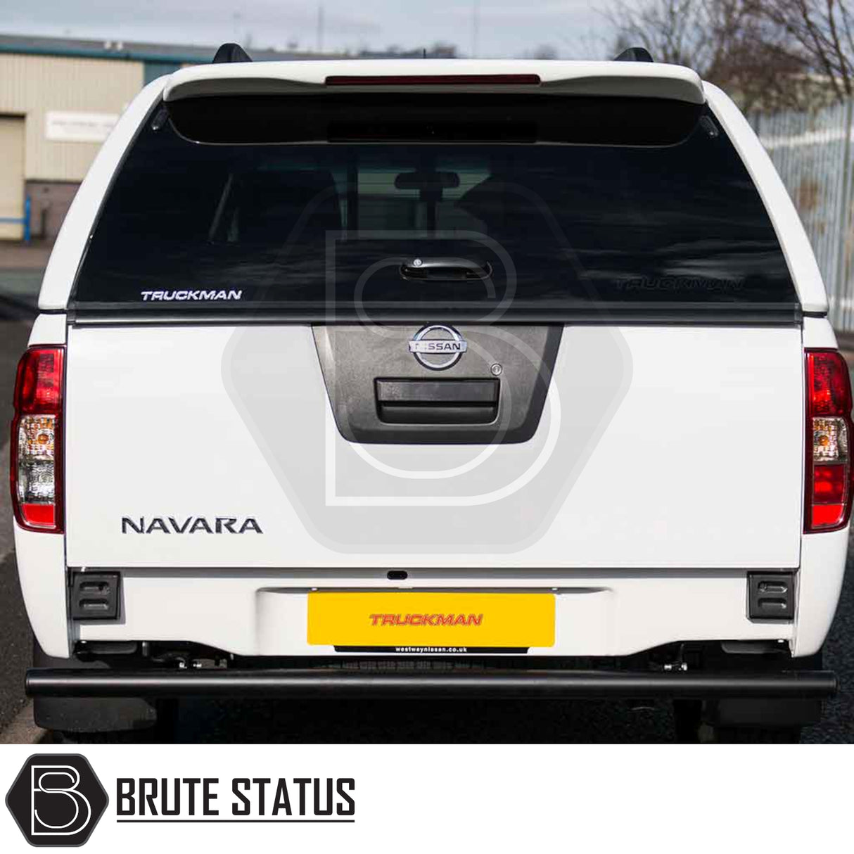 Nissan Navara 2005-2015 D40 Truckman L-Series Hardtop Canopy with remote locking, solid sides, and stylish design, enhancing security and storage for pick-up trucks.