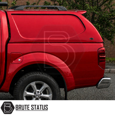 Cab-high Truckman L-Series hardtop for Nissan Navara with secure enclosed load bed storage