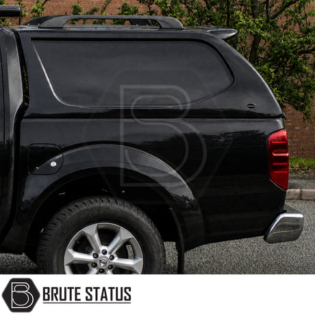 Truckman L-Series hardtop for Nissan Navara pickup trucks with heated rear screen and secure cargo area