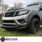 Nissan Navara NP300 2015-2022 headlight covers ABS black trims aggressive styling 3M adhesive easy fit Navara accessories UK
