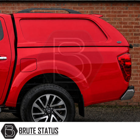Navara NP300 L-Series canopy solid sided design for secure cargo storage and tool protection