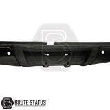 Nissan Navara NP300 black rear bumper 2015–2022 with OEM-style finish, non-slip steps, and single sensor per side