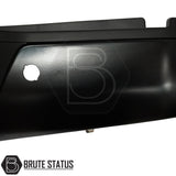 Factory-style black rear bumper fitted to Nissan Navara NP300 2015–2022 with integrated steps and sensor compatibility