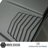 Aftermarket Nissan Navara bonnet scoop, Overland Extreme ABS hood scoop designed for rugged pickup truck exterior styling.