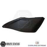 Nissan Navara matte black hood scoop, premium Overland Extreme bonnet scoop with CAD-designed fitment for a bold off-road appearance.