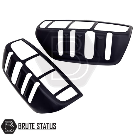 Nissan Navara Tail Light Covers – Premium ABS plastic covers with aggressive styling, transforms rear appearance, easy installation with pre-applied high-quality 3M adhesive, fade-resistant finish.