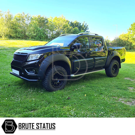 Nissan Navara NP300 2015-2017 riveted wheel arch flares wide body kit black ABS fender extensions Navara UK