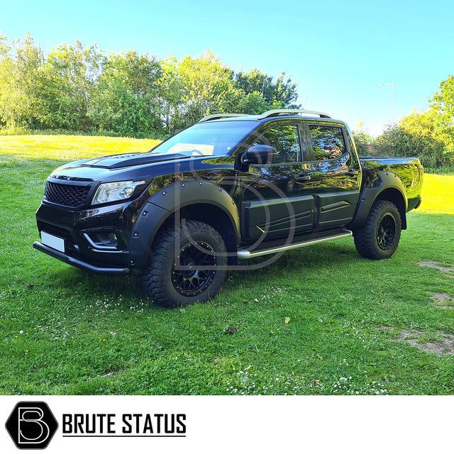 Nissan Navara NP300 2015-2017 riveted wheel arch flares wide body kit black ABS fender extensions Navara UK