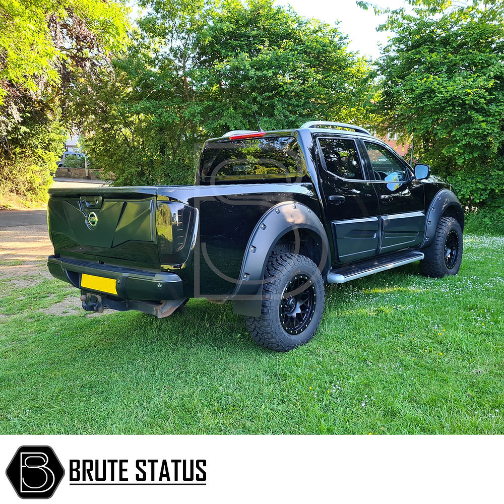 Nissan Navara NP300 2015-2017 wide arch kit black fender flares riveted look pickup styling accessories