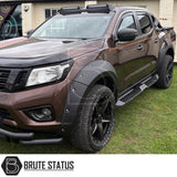 Nissan Navara NP300 2015-2017 wheel arch kit riveted style wide fender flares black ABS Navara accessories UK