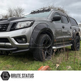 Nissan Navara NP300 wheel arch extensions 2015-2017 rivet style wide body kit black fender flares Navara truck accessory