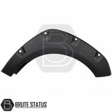 Aggressive wheel arch flare kit for Nissan Navara NP300 AdBlue pickup truck with decorative rivet design