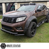 Nissan Navara NP300 2015-2022 bonnet guard stone deflector black ABS bug shield protector aerodynamic easy fit Navara accessories UK