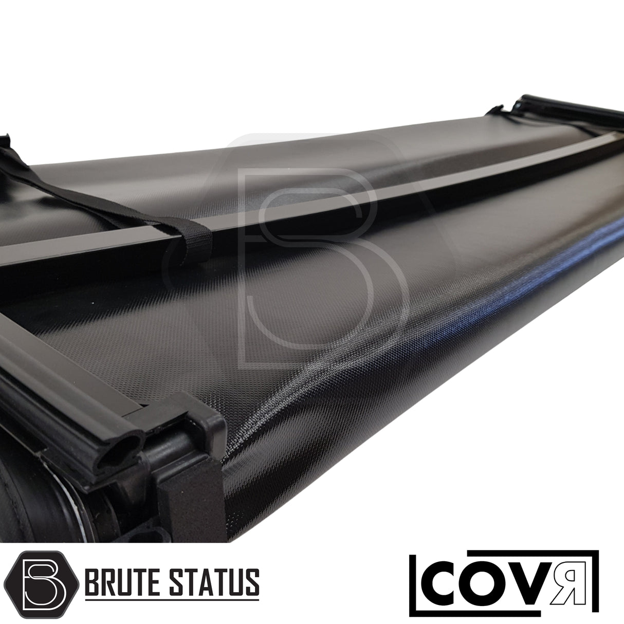 Nissan Navara NP300 Double Cab tri-fold tonneau cover, premium load bed protection with shaped cross bars and secure fastening.