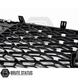 Premium Nissan Navara NP300 2015-2022 matte black front grille, Nismo style aftermarket grille with durable ABS construction and easy installation.