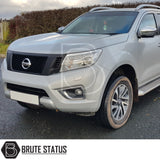 Matte black Nismo style grille for Nissan Navara NP300 2015-2022, high-quality ABS front radiator grille with OEM-style fitment.