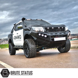 Nissan Navara NP300 2015-2022 off road steel front bumper with winch mounting space, LED lights and heavy duty construction