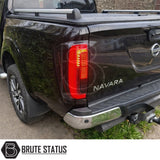 Nissan Navara NP300 2015-2022 LED Tail Lights UK Spec smoked rear lights plug and play upgrade