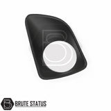 Premium Nissan Navara NP300 2015+ matte black fog light surrounds, durable ABS fog light trim covers designed to complement aftermarket grilles.