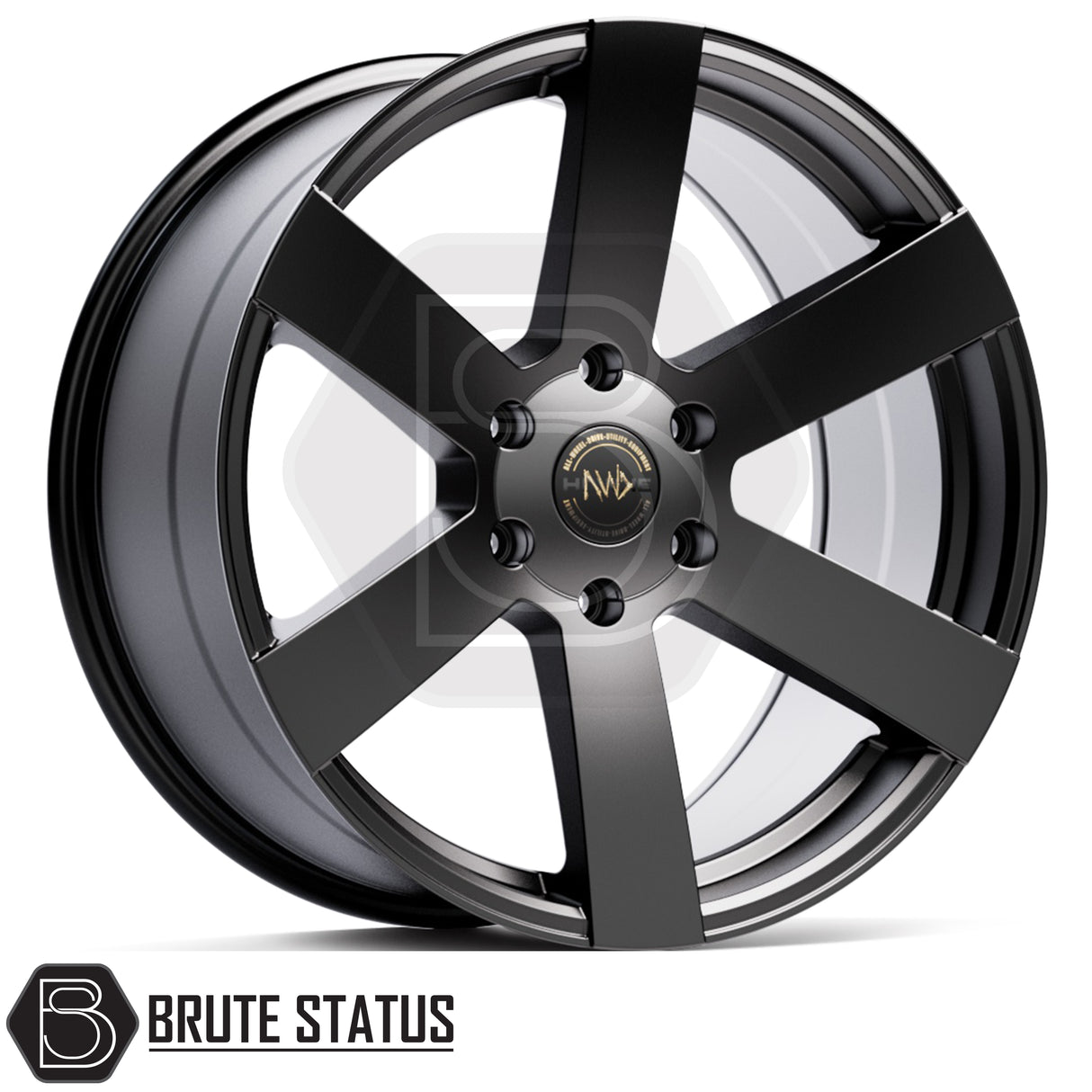 Hawke Nomad matte black alloy wheels in 20x9.5 size with ET16 offset and dual-fit 6x114.3 or 6x139.7 PCD options