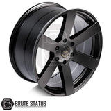 Set of four Hawke Nomad matte black alloy wheels with included wheel nuts, spigot rings and rugged off-road styling