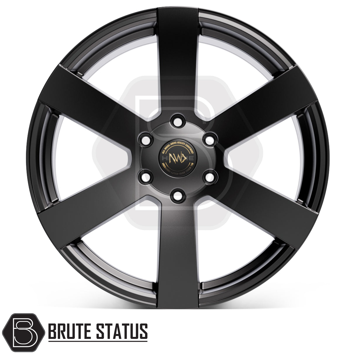 Premium Hawke Nomad 20-inch wheels in matte black designed for pickup trucks and SUVs with 955kg load rating