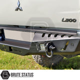 Heavy duty rear bumper in matte black for 2012-2022 Ford Ranger pickup trucks 