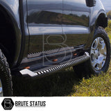 Heavy duty Ford Ranger side bars 2012-2022 carbon steel running boards with factory mount fitment