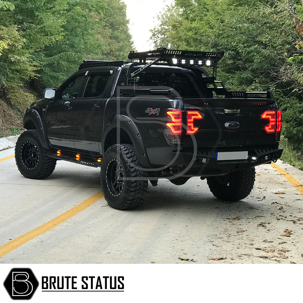 S30 steel side steps for Ford Ranger T6 T7 T8 2012-2022 pickup truck exterior upgrade