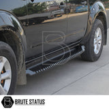 Matte black Ford Ranger side steps 2012-2022 double cab pickup truck accessories no drilling installation