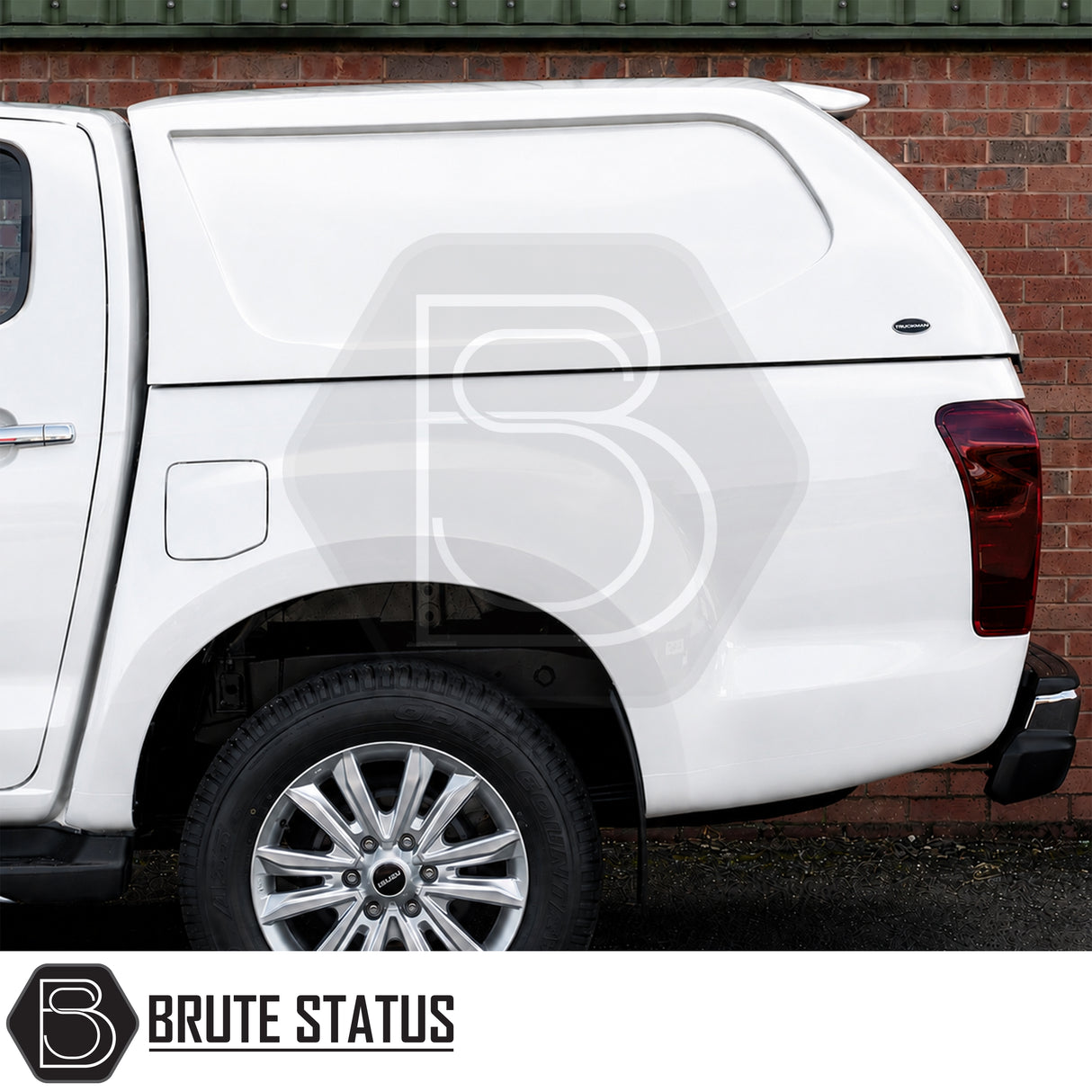 Luxury Isuzu D-Max canopy with carpet-lined interior and solid-sided commercial styling