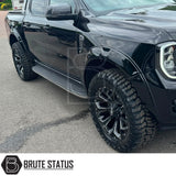 20-inch Spartan SW1 alloy wheel set in satin black featuring chamfered detailing, rugged styling and durable construction