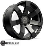 Hawke Summit XC alloy wheels in matte black 20x9 with 6x114.3 fitment, ET10 offset and 955kg load rating