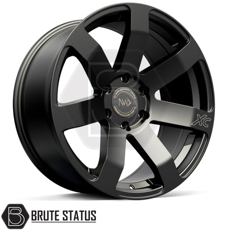 Hawke Summit XC alloy wheels in matte black 20x9 with 6x114.3 fitment, ET10 offset and 955kg load rating