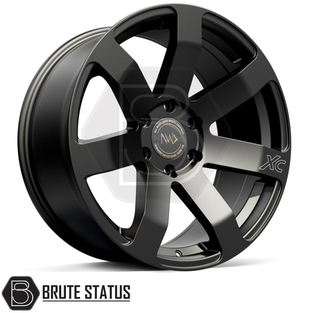 Hawke Summit XC alloy wheels in matte black 20x9 with 6x114.3 fitment, ET10 offset and 955kg load rating