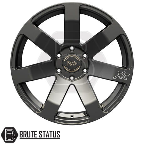 Premium Hawke Summit XC wheels in matte black featuring 20-inch sizing and rugged styling for pickup trucks and SUVs