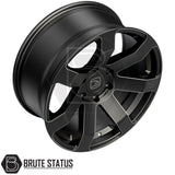 Set of four Hawke Summit XV matte black alloy wheels with 6x139.7 bolt pattern, included wheel nuts and spigot rings