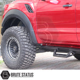 Heavy duty Mercedes X-Class side steps 2017-2020 pickup truck exterior upgrade matte black finish